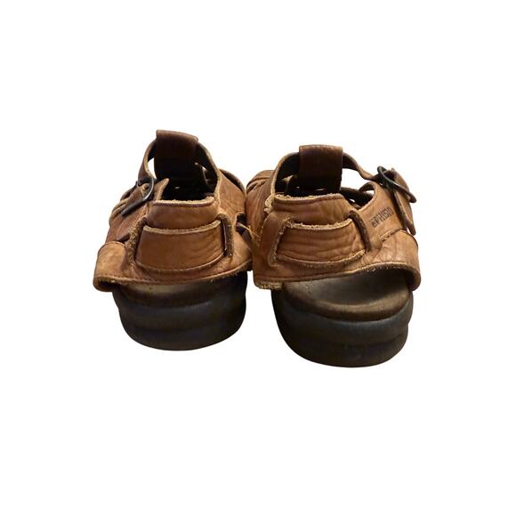 Mephisto Sam Fisherman Sandals Men’s 44 EU 10 US Brown Tan Leather Comfort - Picture 6 of 8